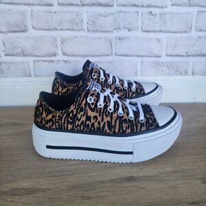 Converse Chuck Taylor Lift Double Stack Low 7.5 Men Shoes Sneaker Black A16405C